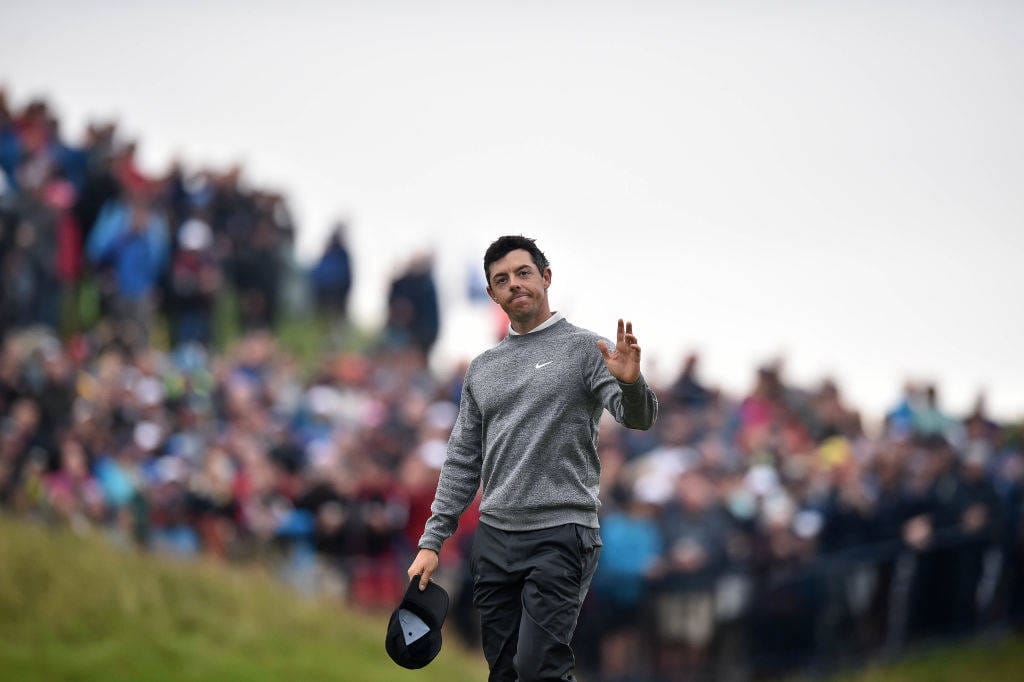 Rory McIlroy following his 65 in round two of The 148th Open